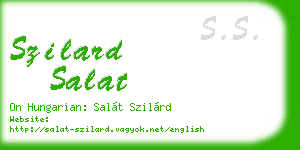 szilard salat business card