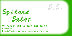 szilard salat business card